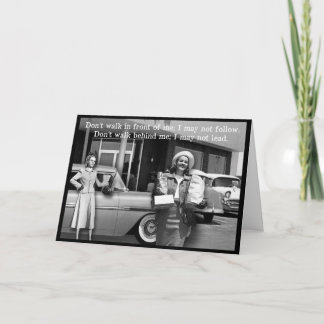 グリーティングカードの前を歩かない カード