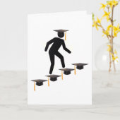 グリーティングカードの卒業 カード (黄色い花)