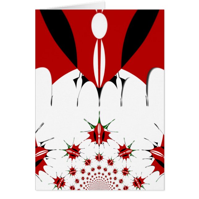 グリーティングカードの垂直テンプレート (正面)