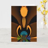 グリーティングカードの垂直テンプレート カード (黄色い花)