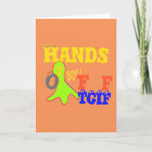 グリーティングカードの垂直テンプレート サンキューカード (正面)