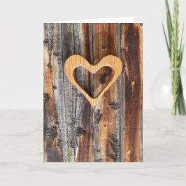 グリーティングカードの形をしたハート サンキューカード