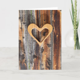 グリーティングカードの形をしたハート サンキューカード