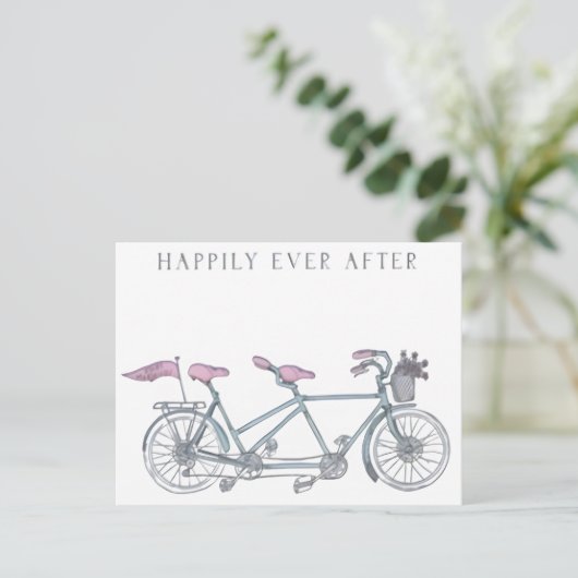 「グリーティングカードの後は幸せに ポストカード (スタンド正面)