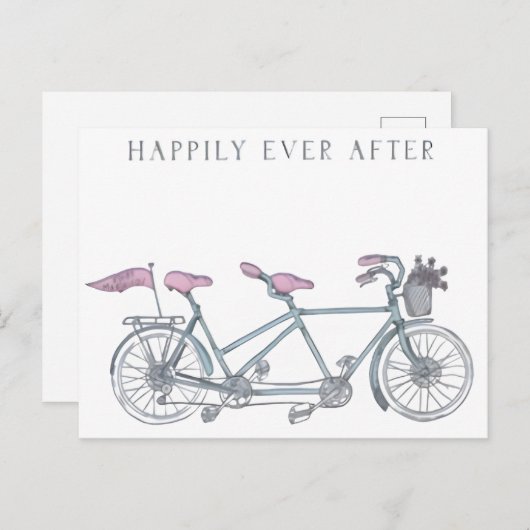 「グリーティングカードの後は幸せに ポストカード (正面/裏面)