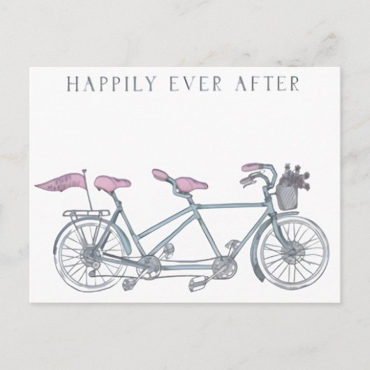 「グリーティングカードの後は幸せに ポストカード (正面)