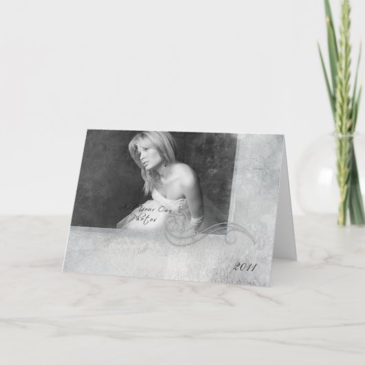 グリーティングカードの日付テンプレートの保存 案内状 (正面)