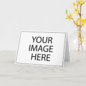 グリーティングカードの横テンプレート カード (黄色い花)