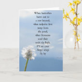 グリーティングカードの死別の詩 カード (黄色い花)