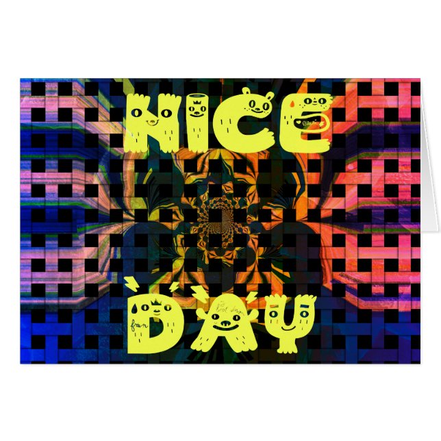 グリーティングカードの水平テンプレート (正面横)