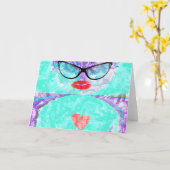 グリーティングカードの水平テンプレート カード (黄色い花)