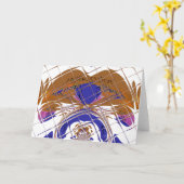 グリーティングカードの水平テンプレート カード (黄色い花)