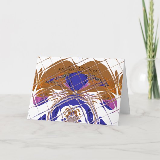 グリーティングカードの水平テンプレート カード (正面)