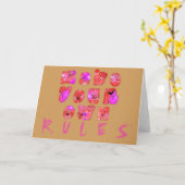 グリーティングカードの水平テンプレート カード (黄色い花)