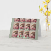 グリーティングカードの水平テンプレート カード (黄色い花)