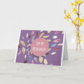 グリーティングカードの水平テンプレート カード (黄色い花)