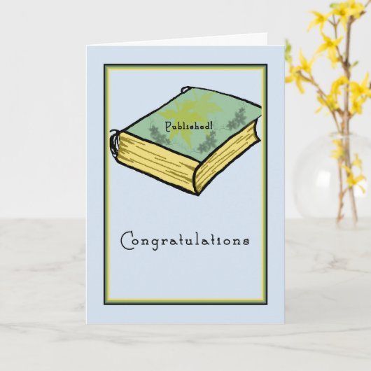 グリーティングカードの発行おめでとう カード (黄色い花)