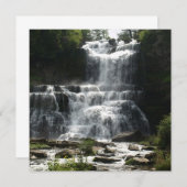 グリーティングカードの自然写真の滝 (正面/裏面)