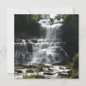 グリーティングカードの自然写真の滝 (正面)