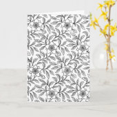 グリーティングカードの色 – 封筒を含む カード (黄色い花)