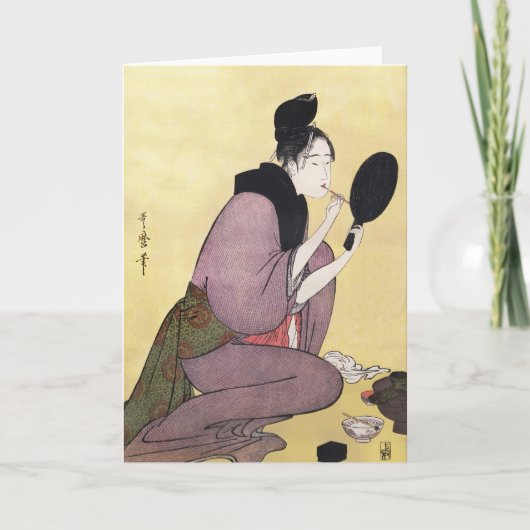 グリーティングカードの複製ヴィンテージ日本のアート カード (正面)