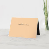 グリーティングカードの近く カード (裏面)