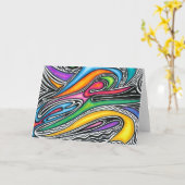 グリーティングカードの飛躍 カード (黄色い花)