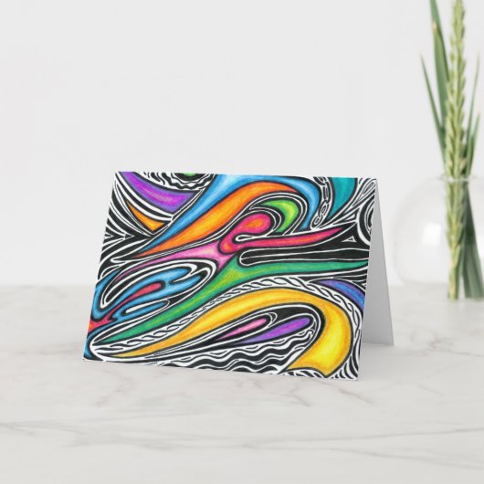 グリーティングカードの飛躍 カード (正面)