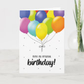 グリーティングカードは素晴らしい誕生日を持っている！ カード (正面)