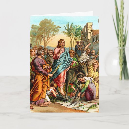 グリーティングカードへのキリストのエントリ カード (正面)