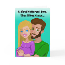 グリーティングカードをベビー中