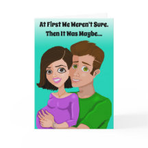 グリーティングカードをベビー中