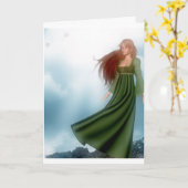 グリーティングカードを夢見る カード (黄色い花)