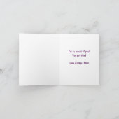 グリーティングカードを応援している サンキューカード (内部)