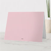 グリーティングカードを折り返して感謝 カード (裏面)