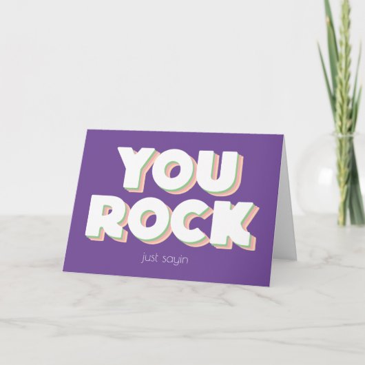 グリーティングカードを畳んでくれてありがとう カード (正面)