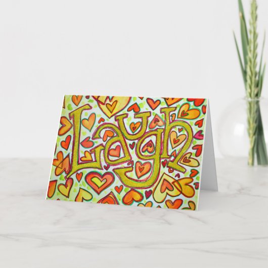 グリーティングカードを笑う カード (正面)