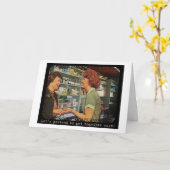 グリーティングカードを組むフリ カード (黄色い花)