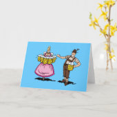 グリーティングカードウエートレスレダーホセンマン カード (黄色い花)