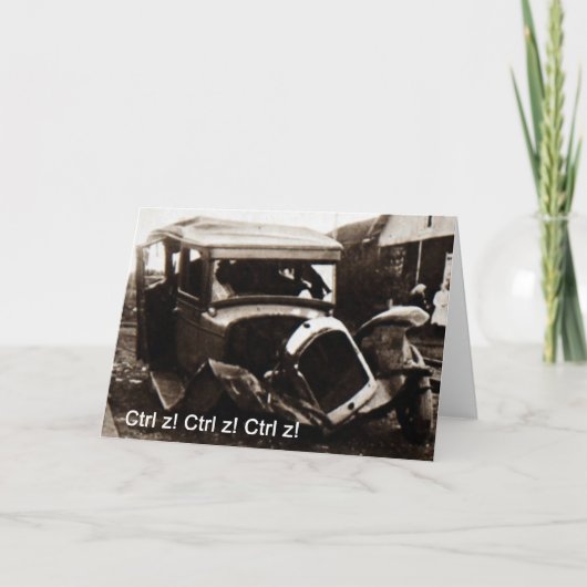 グリーティングカードカークラッシュユーモア カード (正面)