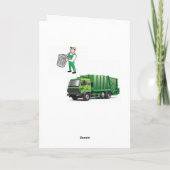 グリーティングカードガーベージートラック カード (裏面)