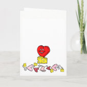 グリーティングカードチーシーハッピーバースデーハート カード (裏面)