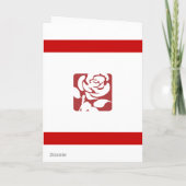 グリーティングカードテンプレートの作業パーティー カード (裏面)