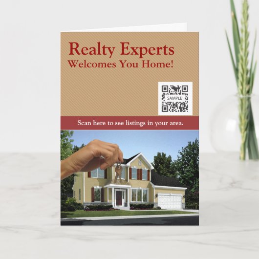 グリーティングカードテンプレートの実際の専門家 カード (正面)