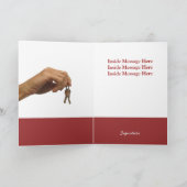 グリーティングカードテンプレートの実際の専門家 カード (内部)