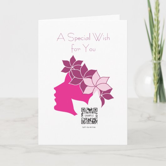 グリーティングカードテンプレートアフロディテスパ&ブティック カード (正面)