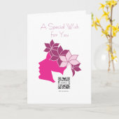 グリーティングカードテンプレートアフロディテスパ&ブティック カード (黄色い花)