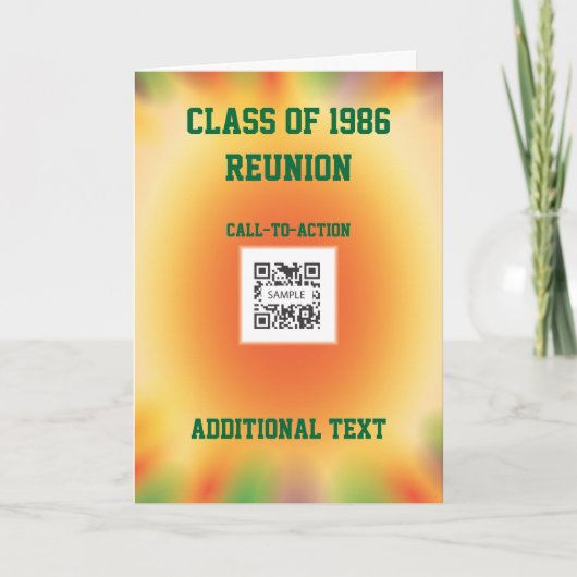 グリーティングカードテンプレートクラス懇親会 カード (正面)