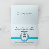 グリーティングカードテンプレートデンタルケア カード (内部)