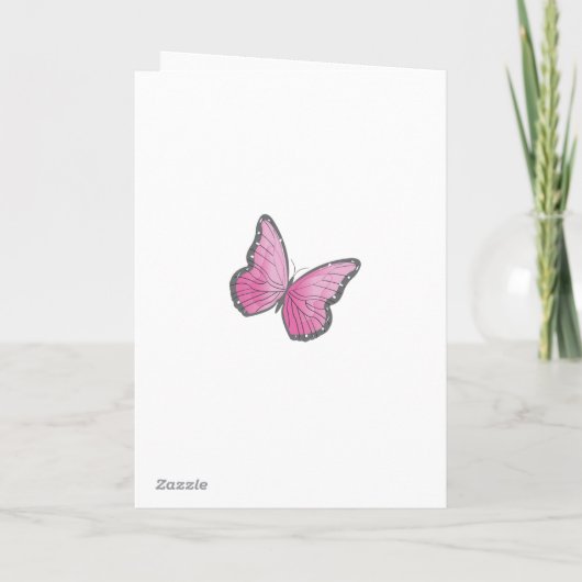 グリーティングカードテンプレート乳がん認識度 カード (裏面)